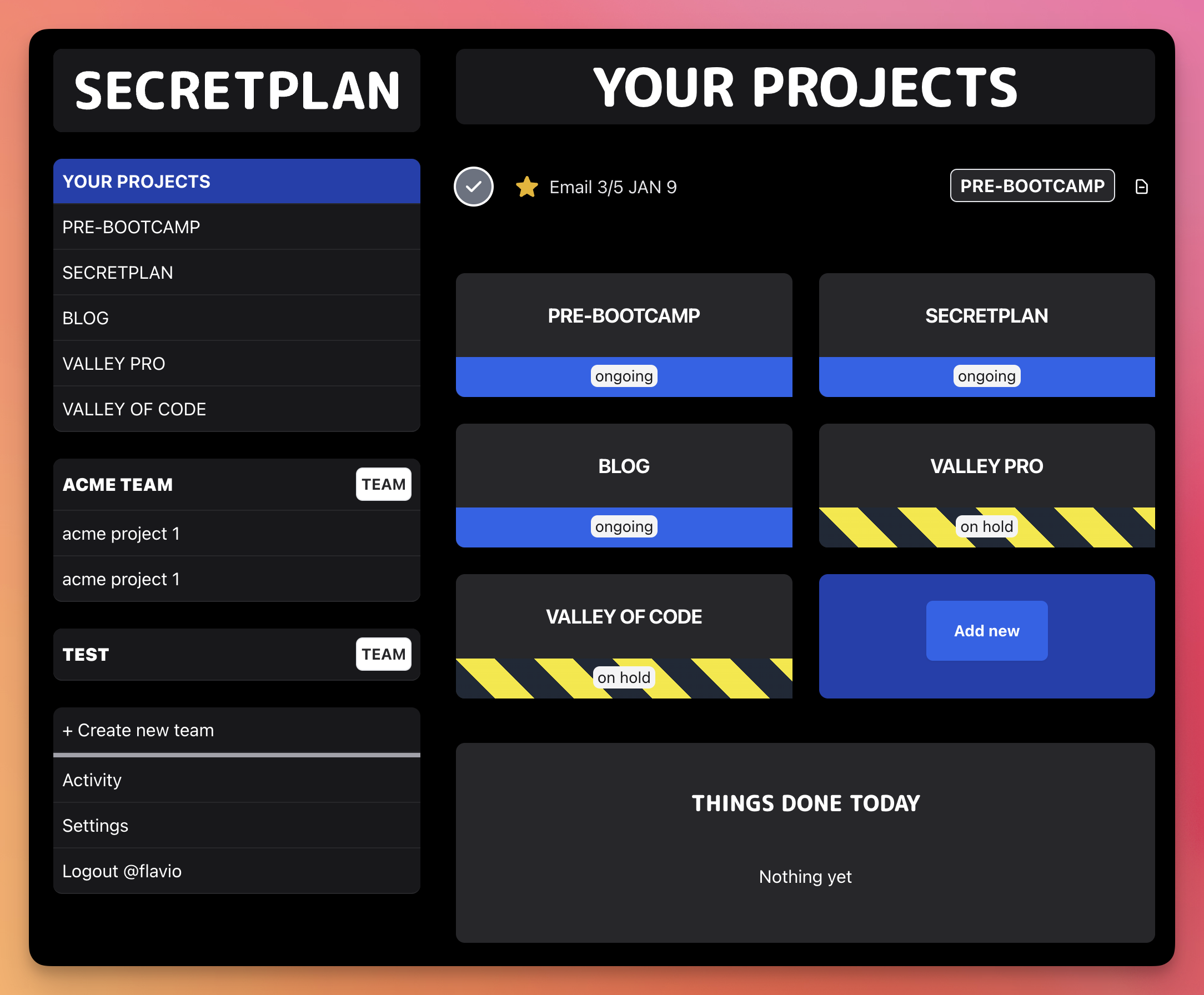App screenshot